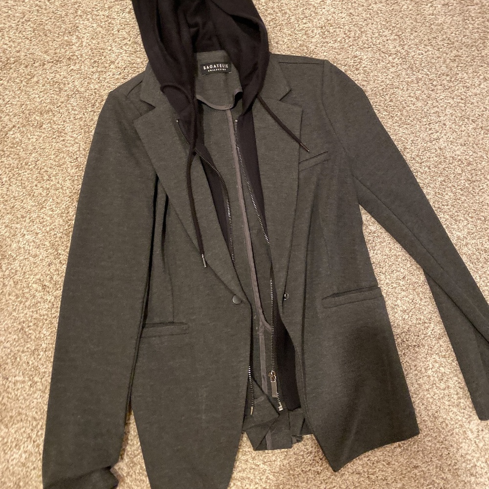 Bagatelle Hooded Layered Blazer